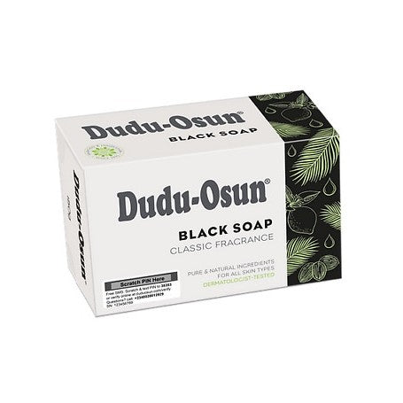Savon NOIR - African black soap - DUDU OSUN (150 g)