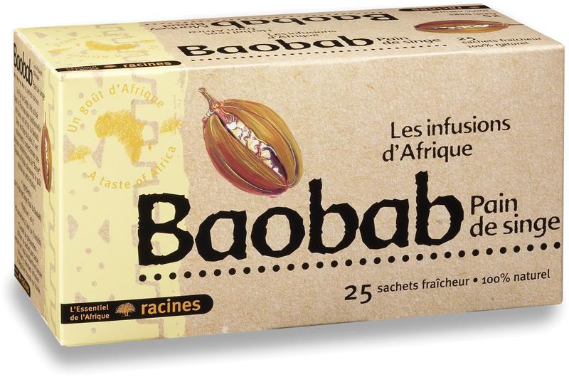 Infusion de Baobab - pain de singe (boîte de 25 sachets à infuser)