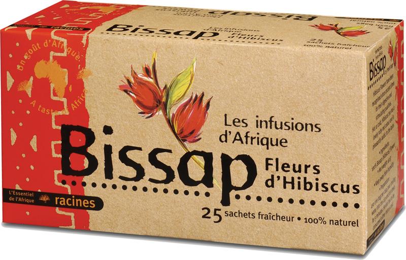Infusion de Bissap - oseille de guinée - rosellle (boîte de 25 sachets à infuser)