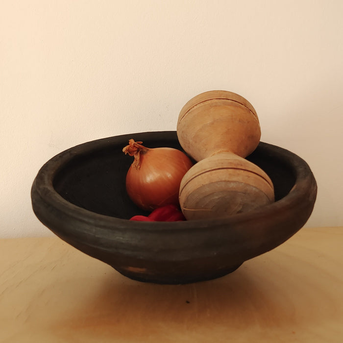 Talier + Pilon - Vaisselle Traditionnelle en Terre cuite (diamètre 15 cm)